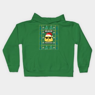 HO,HO,HO Mudafakas ,Christmas Festive, Funny Cat Design Kids Hoodie